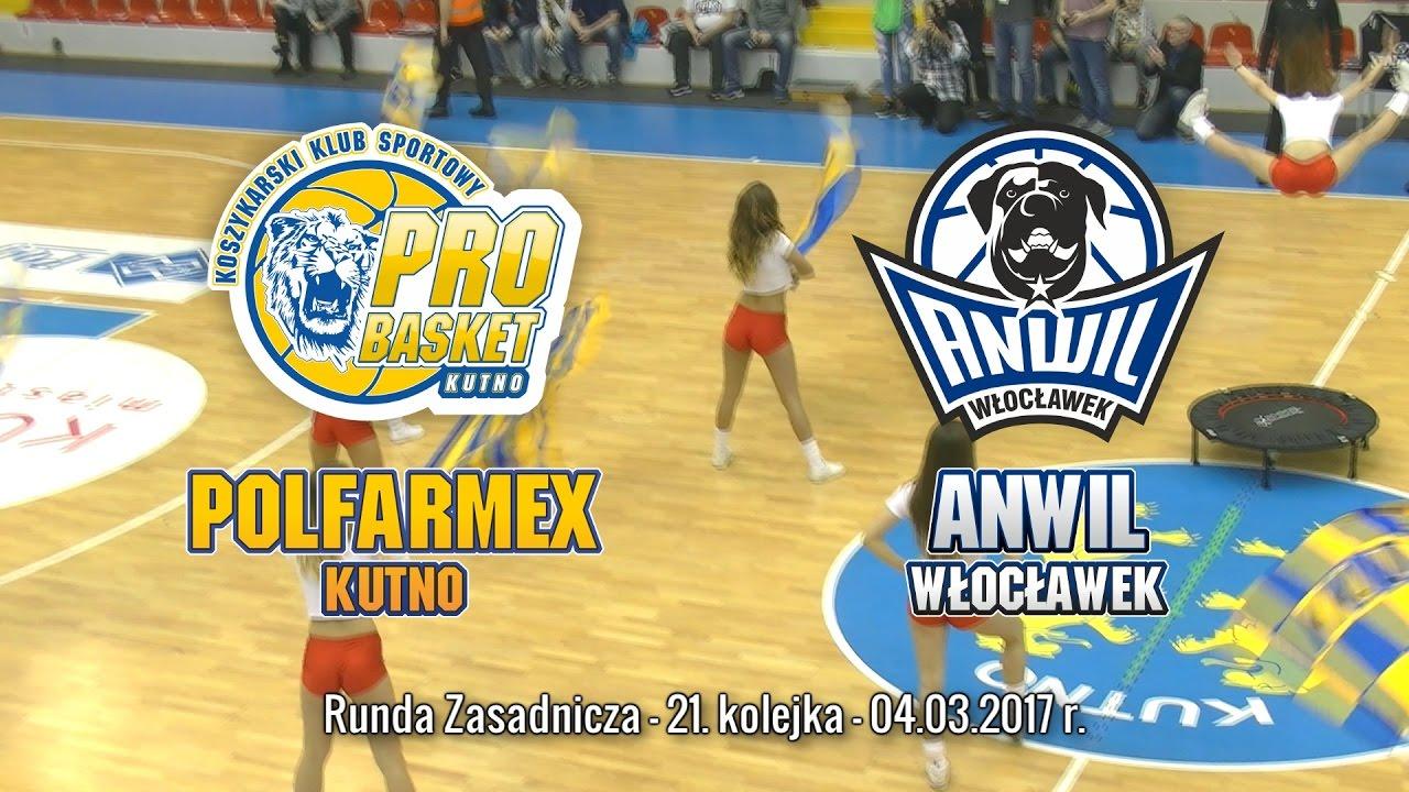 Skrót meczu Polfarmex Kutno - Anwil Włocławek - 04.03.2017