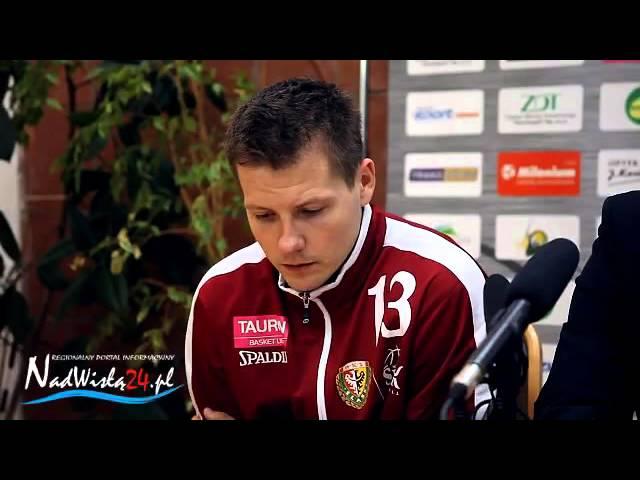 Konferencja prasowa po mecz Siarka Tarnobrzeg-Śląsk Wrocław 75:74, TBL, 10.10.2015