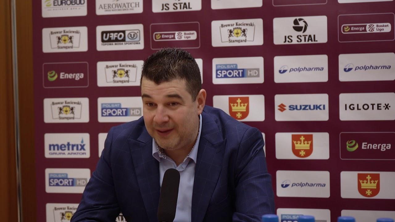 Konferencja prasowa po meczu Polpharma Starogard Gd - AZS Koszalin