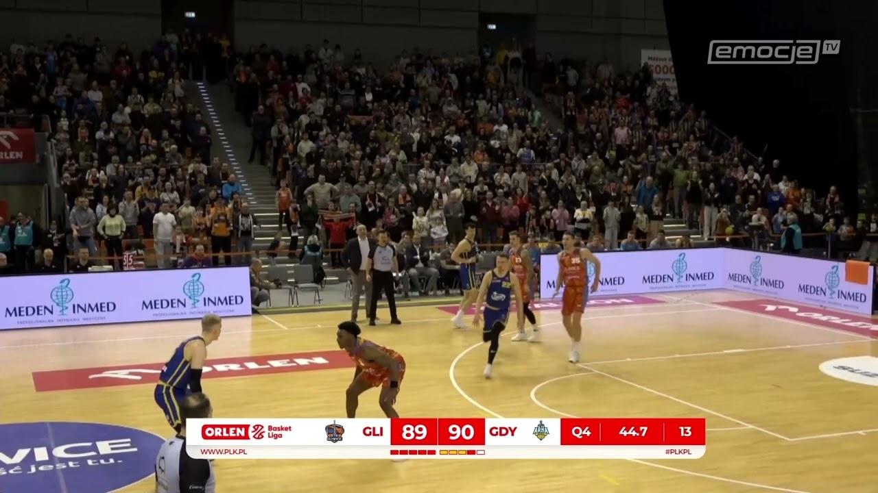 Toppin z góry, Tolbert z góry! Efektowna końcówka meczu w Gliwicach #ORLENBasketLiga #PLKPL