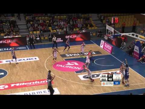 Rosa Radom - Energa Czarni Słupsk - skrót półfinału Gdynia Basket Cup