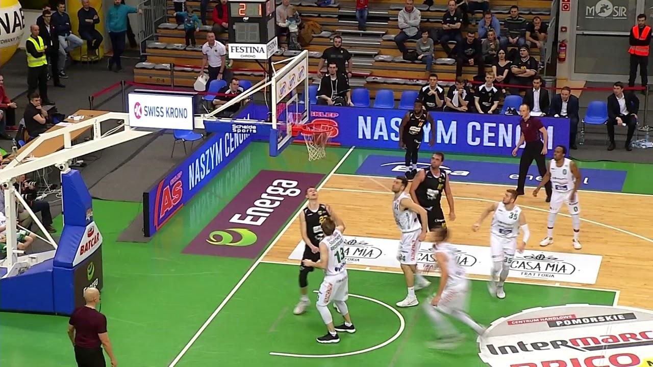 Stelmet Enea BC Zielona Góra - Trefl Sopot  90 - 94 (skrót meczu)