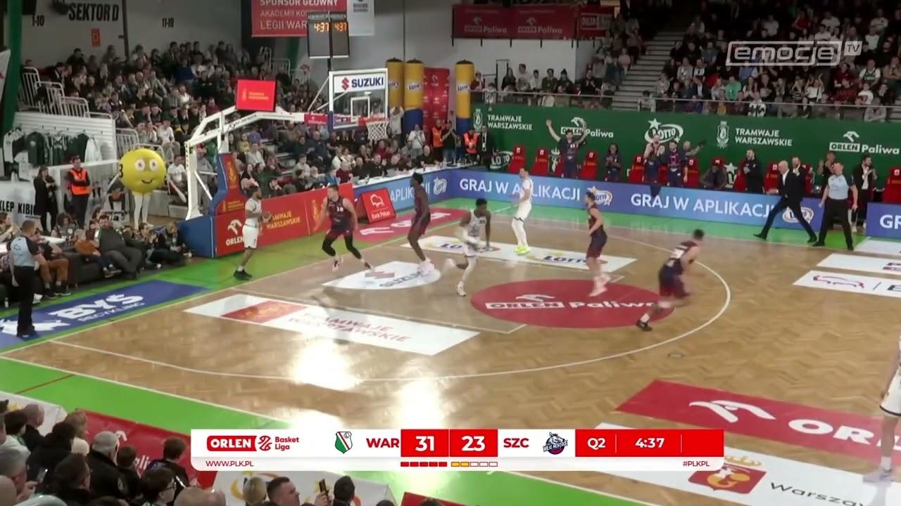 Szymon Wójcik nad koszem w kontrze! #ORLENBasketLiga #PLKPL