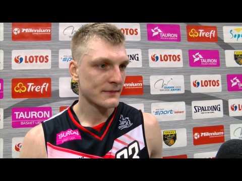 TBL: Trefl Sopot - Energa Czarni Słupsk (Leończyk, Gruszecki) 15.03.2015 www.pomorska.tv