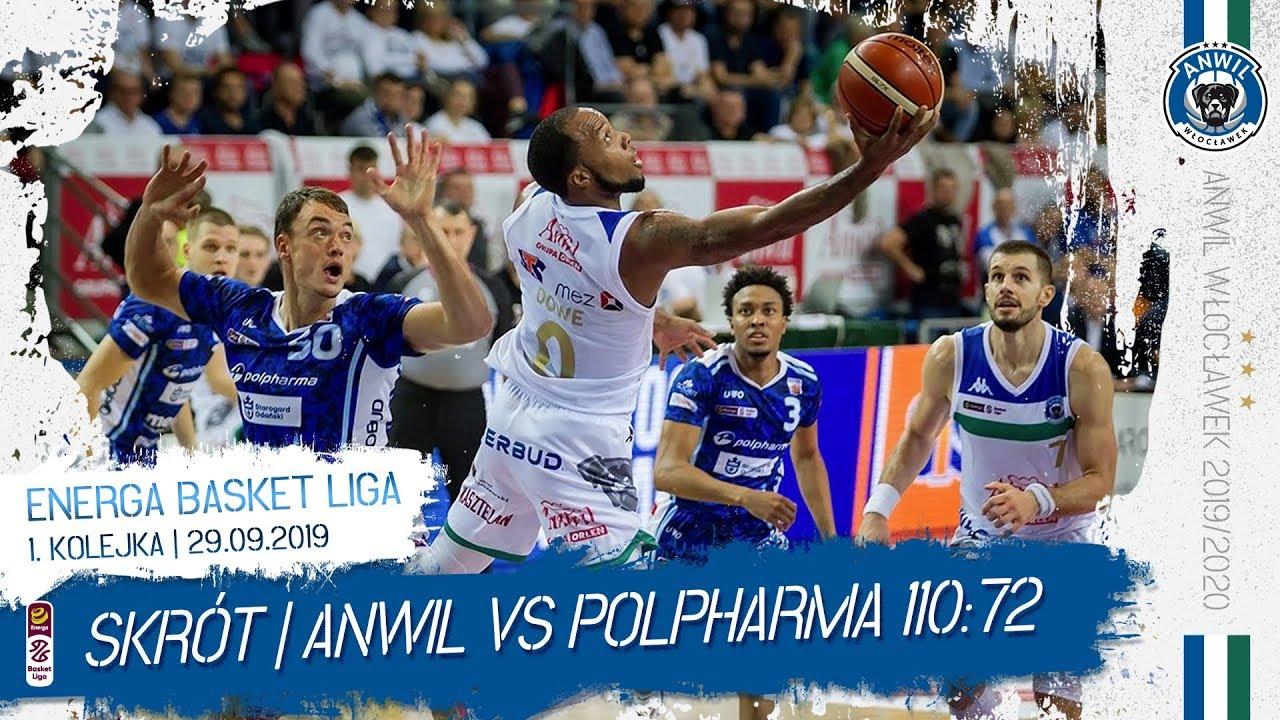 Skrót meczu | Anwil Włocławek - Polpharma Starogard Gdański 110:72