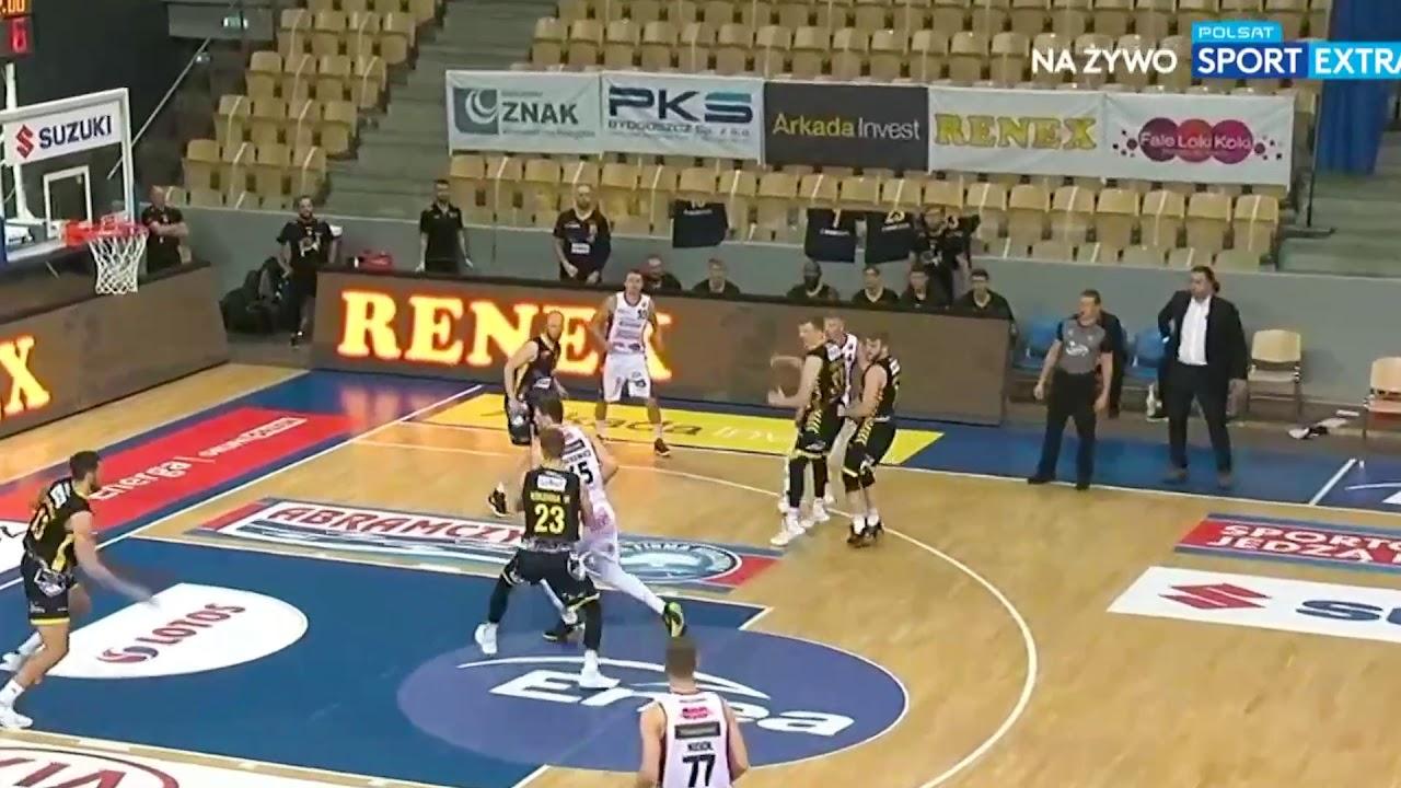 Dominik Olejniczak szaleje! Dwa mega bloki! #EnergaBasketLiga #PLKPL