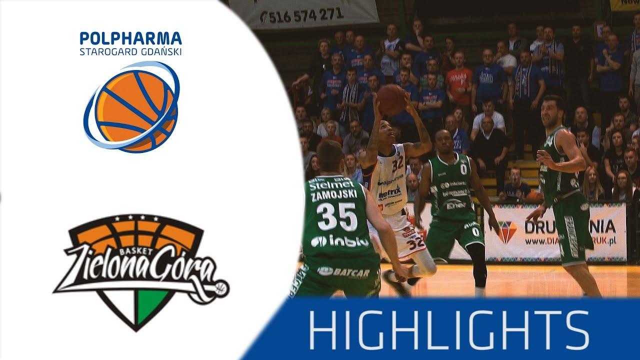 Polpharma Starogard Gd - Stelmet BC Zielona Góra  - Skrót meczu
