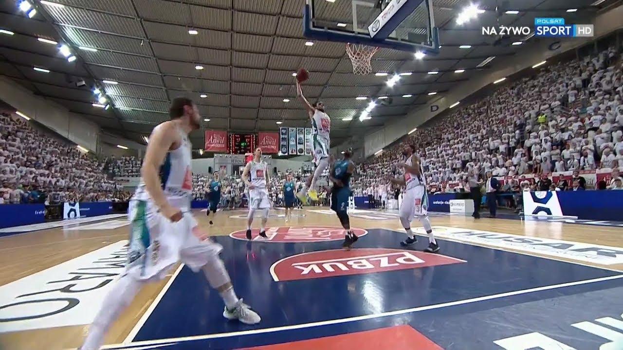 MEGA AKCJA! Łączyński podaje, Almeida wsadza! #EnergaBasketLiga #PLKPL
