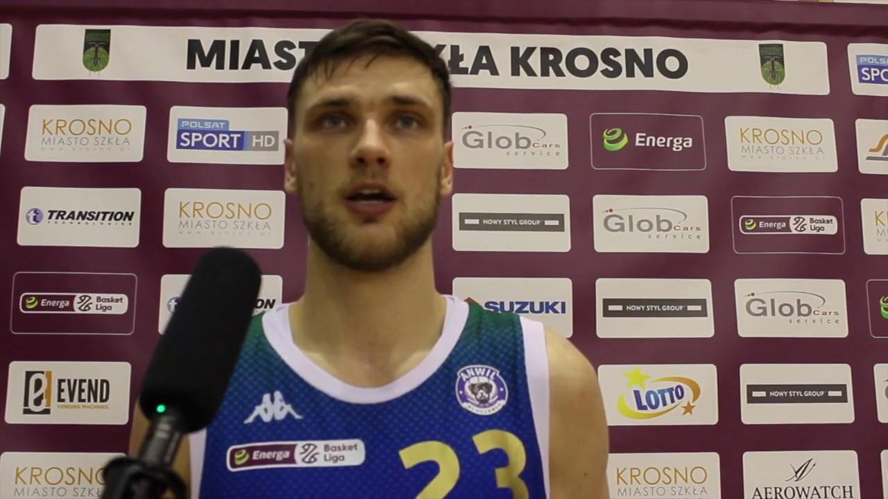 Michał Michalak po meczu Miasto Szkła Krosno - Anwil Włocławek