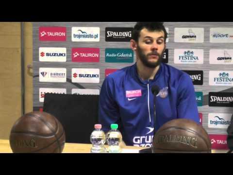 Ćwierćfinał Gdynia Basket Cup 2015 - konferencja AZS Koszalin