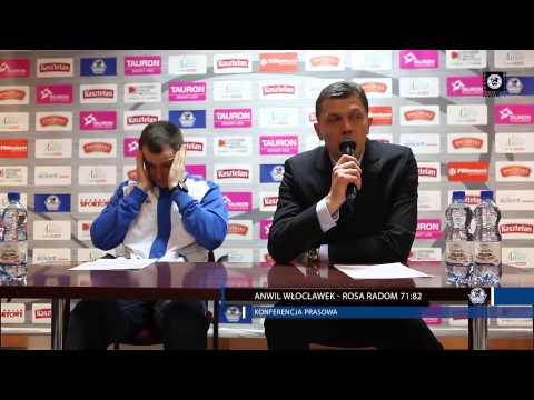 Anwil Włocławek - Rosa Radom 71:82 | Konferencja prasowa