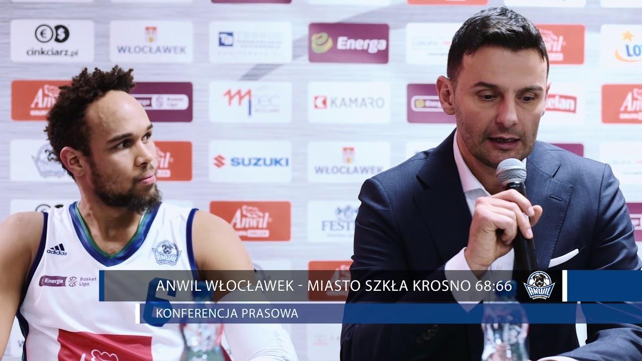 Anwil Włocławek - Miasto Szkła Krosno 68:66 | Konferencja prasowa