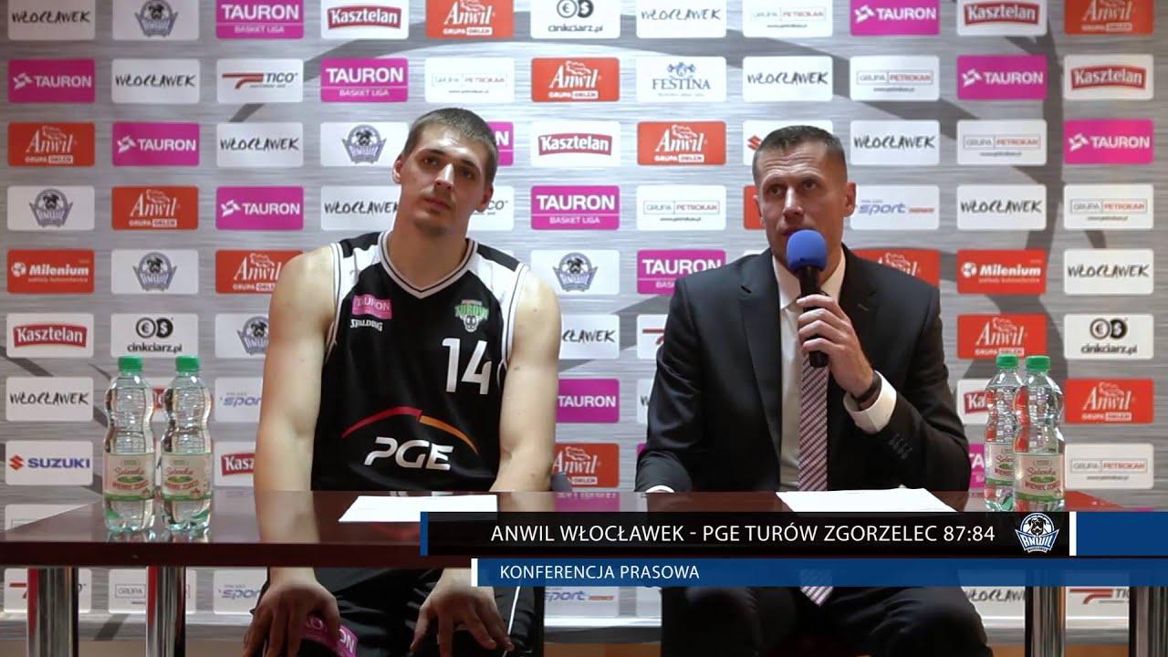 Anwil Włocławek - PGE Turów Zgorzelec: Konferencja prasowa