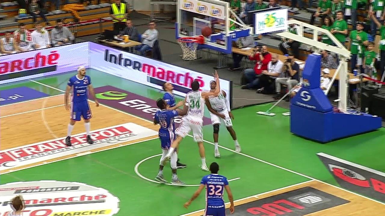 Stelmet Enea BC Zielona Góra - Polpharma Starogard Gdański 98 - 91  (skrót meczu)