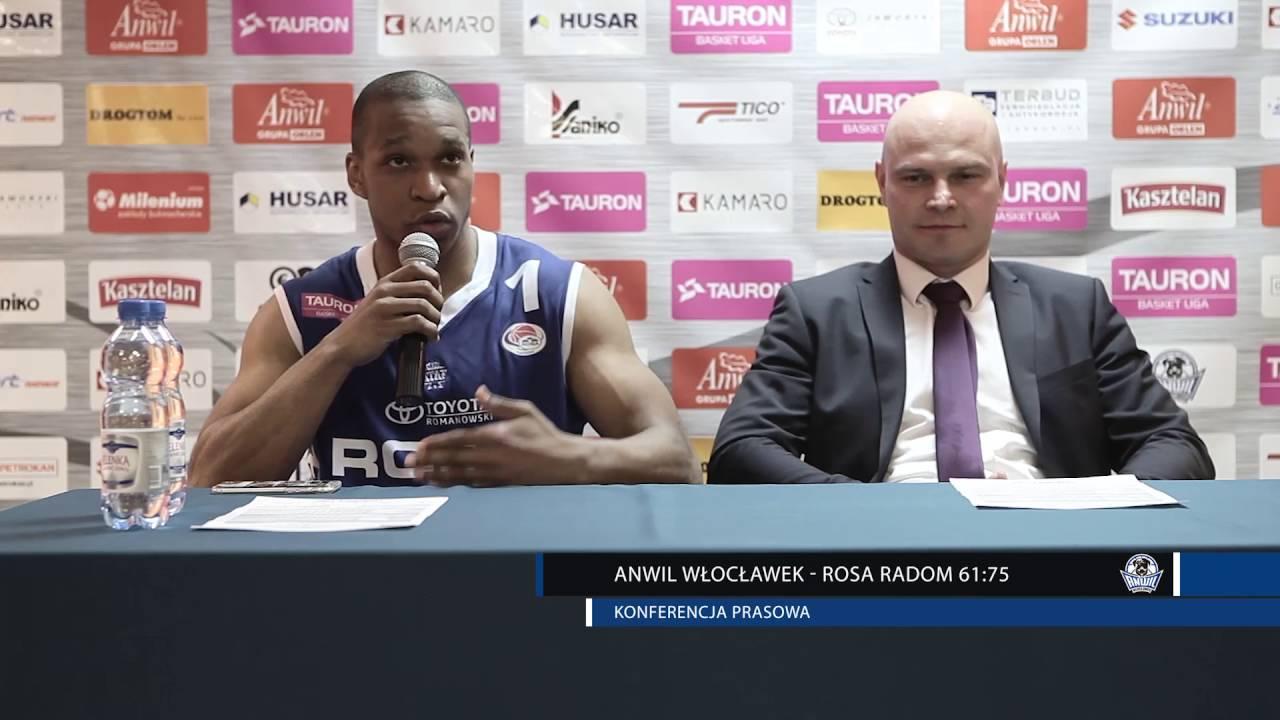 Anwil Włocławek - Rosa Radom 61:75 | Konferencja prasowa