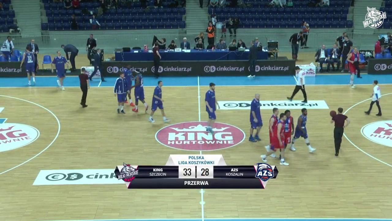 Skrót meczu King Szczecin - AZS Koszalin 76:65