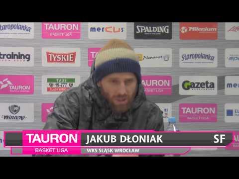 Śląsk Wrocław - Polfarmex Kutno - J. Dłoniak i B. Wołoszyn w wywiadach pomeczowych