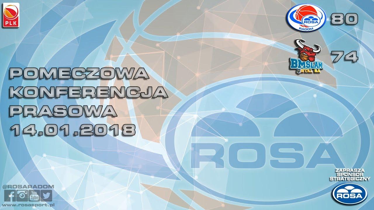 Konferencja prasowa po meczu ROSA Radom - BM Slam Stal #plkpl