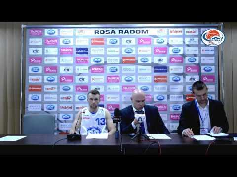 Rosa TV: Konferencja prasowa po meczu ROSA Radom - Jezioro Tarnobrzeg 71:64 - 26.04.2015