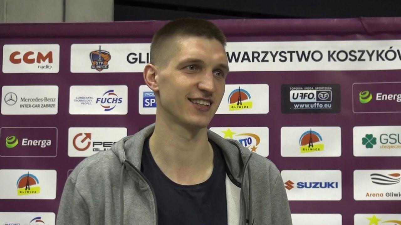 Dawid Słupiński i Łukasz Kolenda po meczu GTK - Trefl Sopot