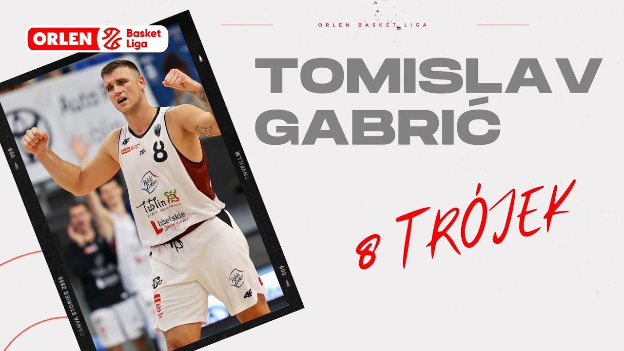 Tomislav Gabrić - 8 trójek! #ORLENBasketLiga #PLKPL