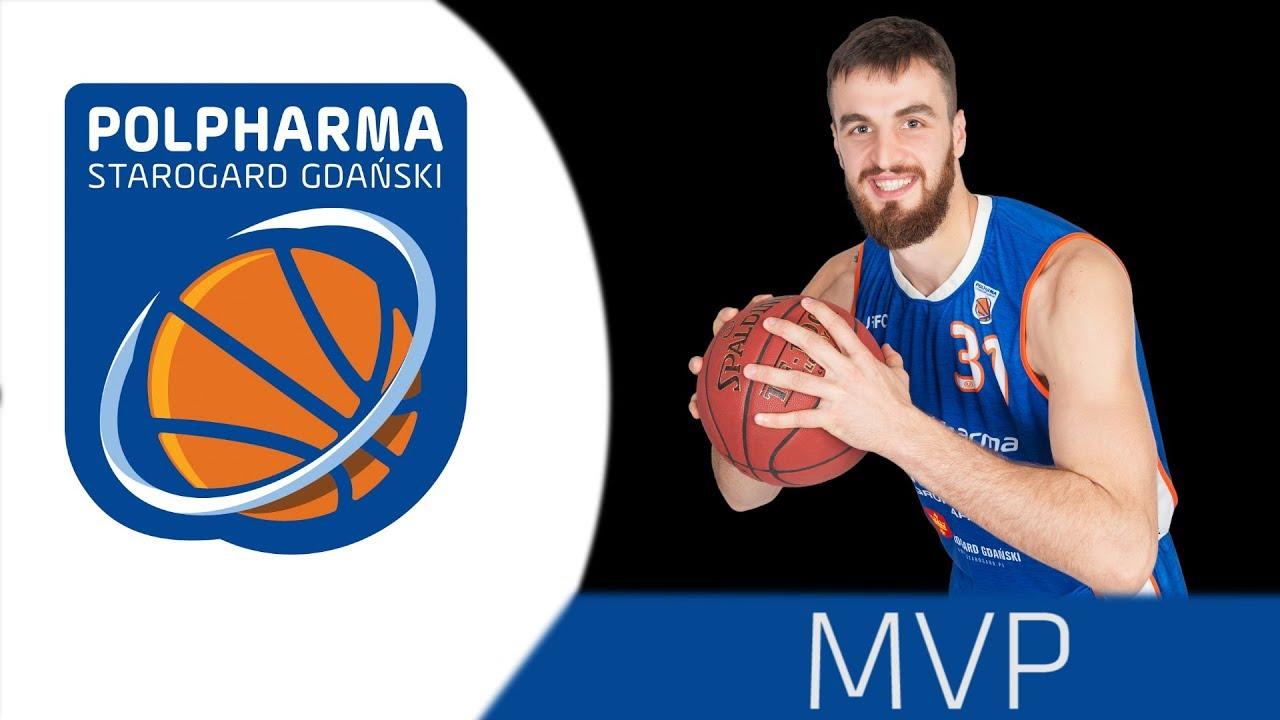 Milan Milovanović - MVP meczu Polpharma  STG - GTK Gliwice