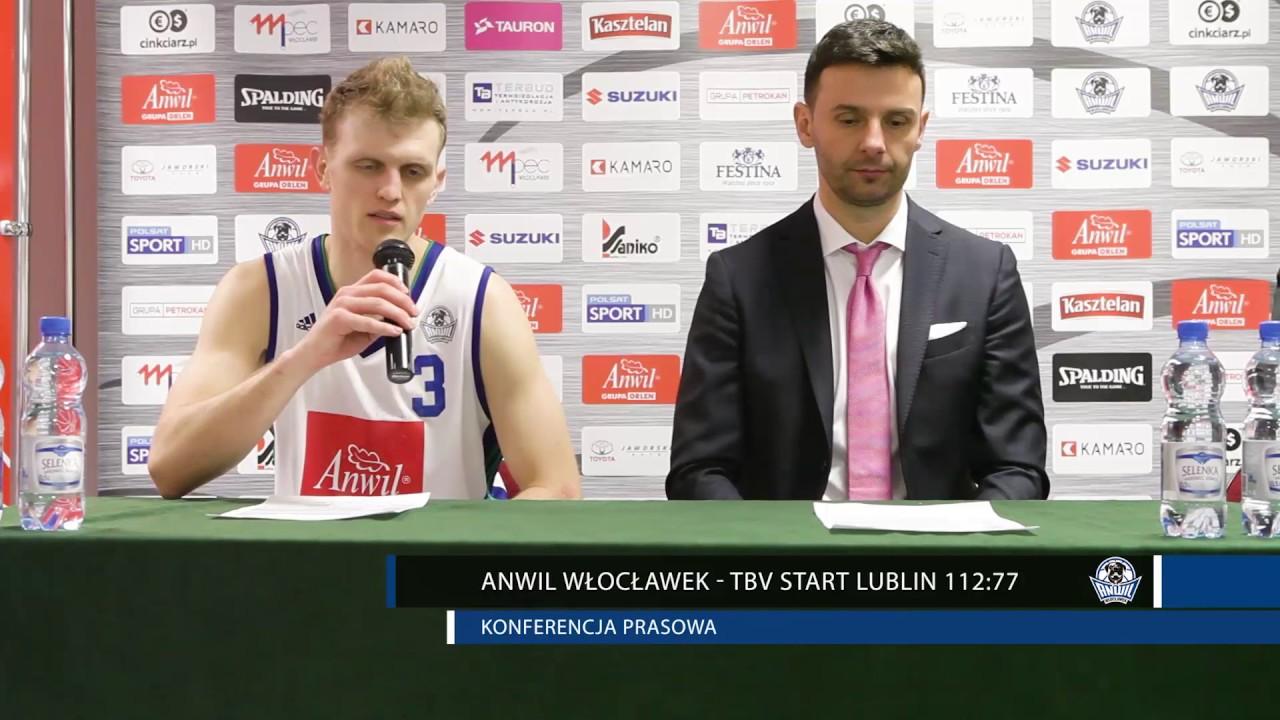 Anwil Włocławek - TBV Start Lublin 112:77 | Konferencja prasowa