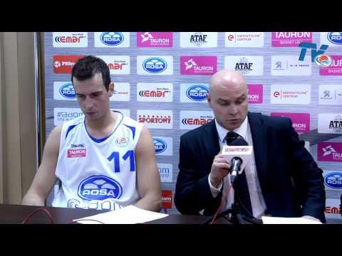 Rosa TV: Konferencja prasowa po meczu ROSA Radom - Trefl Sopot 73:62 - 19.12.2014