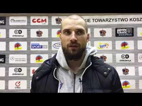 Paweł Leończyk i Robert Skibniewski po meczu GTK Gliwice - Anwil Włocławek