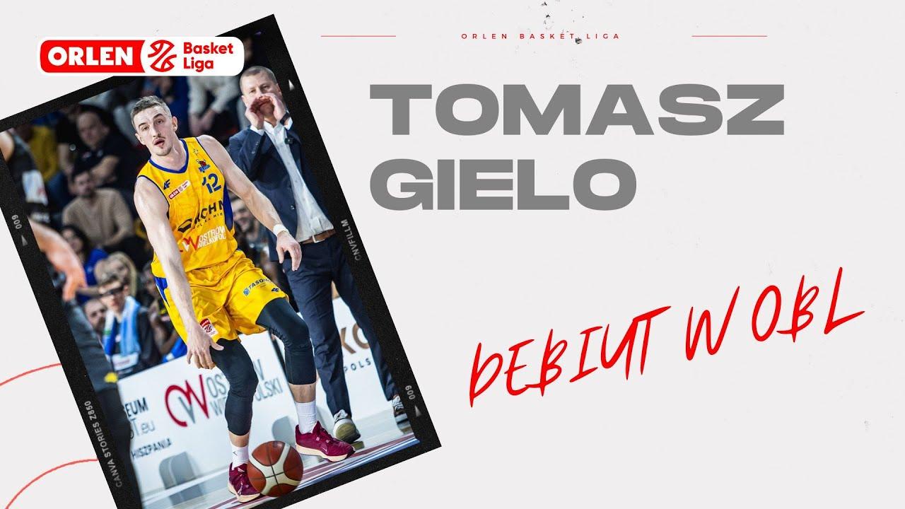 Tomasz Gielo - debiut w #ORLENBasketLiga #plkpl