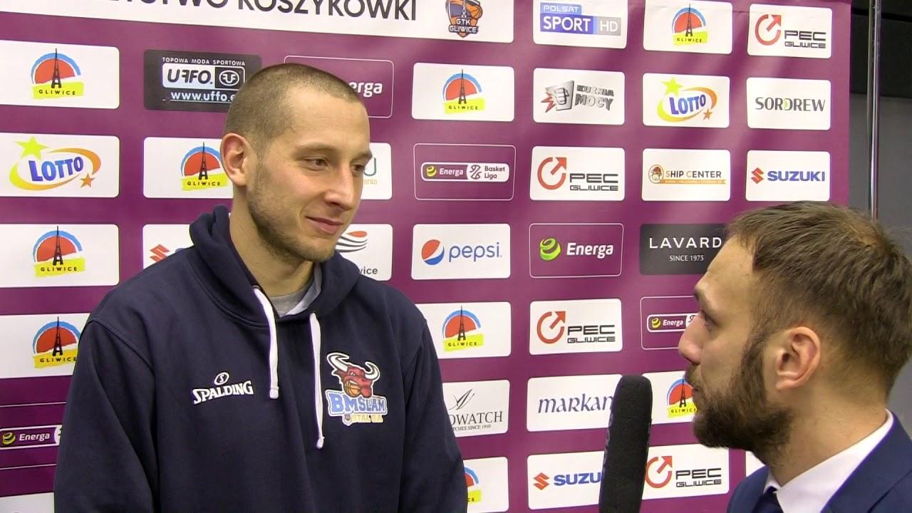 Michał Nowakowski po meczu GTK - Stal Ostrów