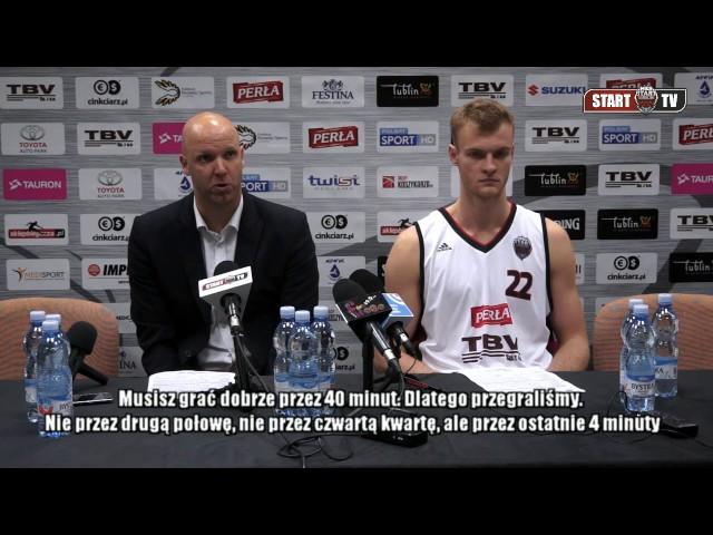 Konferencja po meczu TBV Start Lublin - Energa Czarni Słupsk | 28.10.2016