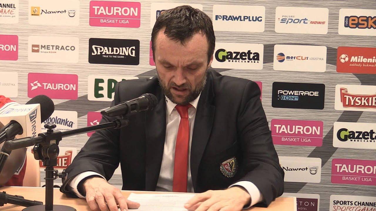 Śląsk Wrocław vs. Polski Cukier Toruń - konferencja prasowa