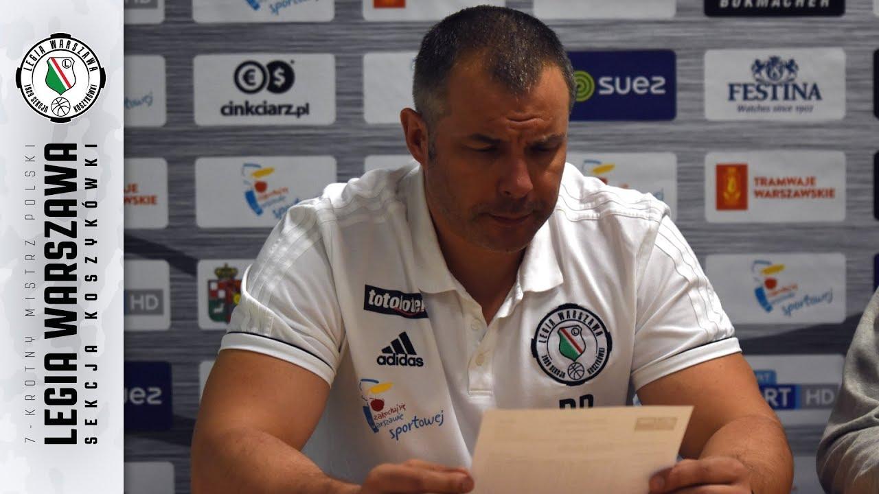 Konferencja prasowa po meczu Legia Warszawa 67:85 Polski Cukier Toruń
