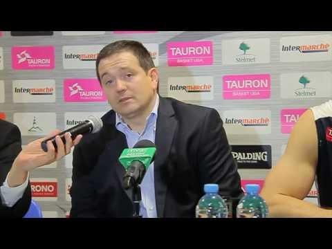 TBL Playoffs 2015: Mecz nr 1 - Stelmet vs Asseco / Konferencja prasowa (Press Conference)