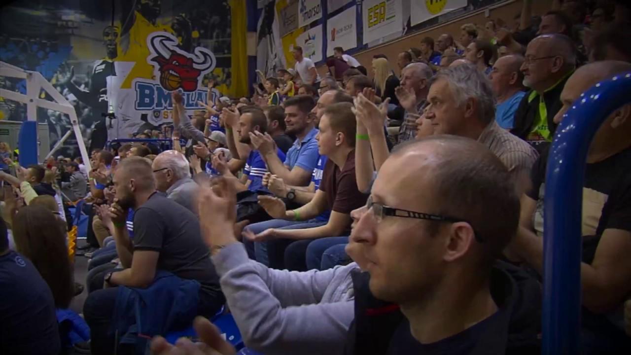 Skrót meczu BM Slam Stal - MKS Dąbrowa Górnicza mecz numer 1 w ćwierćfinale play off