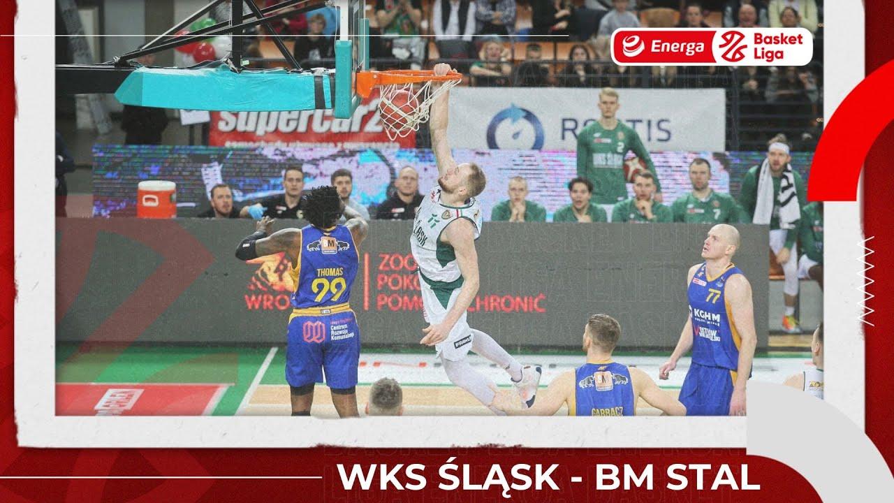 WKS Śląsk - BM Stal - najlepsze akcje #EnergaBasketLiga #PLKPL
