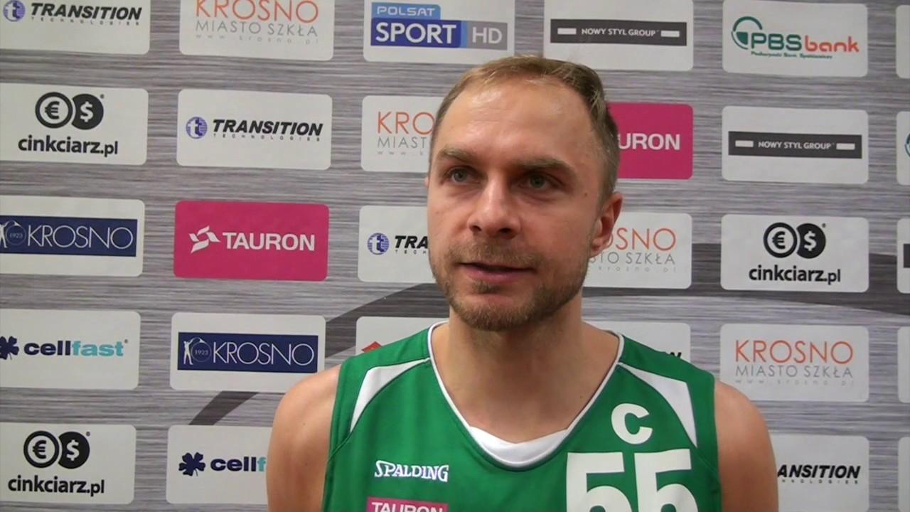 Wypowiedzi po meczu Miasto Szkła Krosno - Stelmet BC Zielona Góra: Łukasz Koszarek.