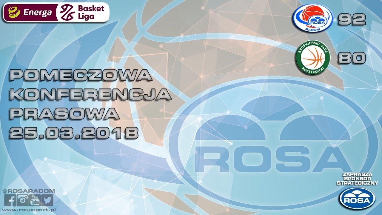 Konferencja prasowa po meczu ROSA Radom - Miasto Szkła Krosno #plkpl