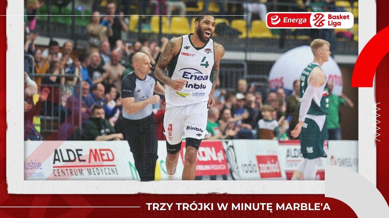 Devyn Marble! Trzy trójki w minutę! Decydujący moment! #EnergaBasketLiga #PLKPL