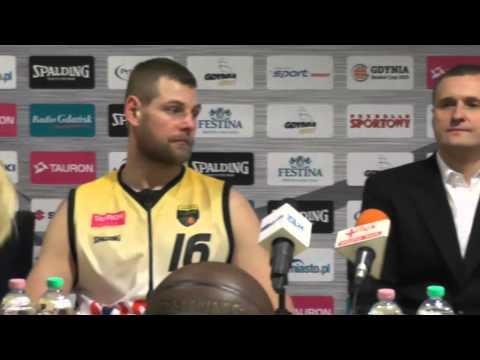 Ćwierćfinał Gdynia Basket Cup 2015 - konferencja Trefla Sopot