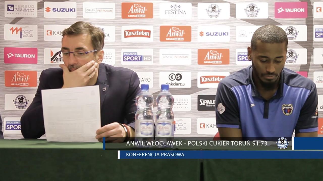 Anwil Włocławek - Polski Cukier Toruń 91:73 | Konferencja prasowa