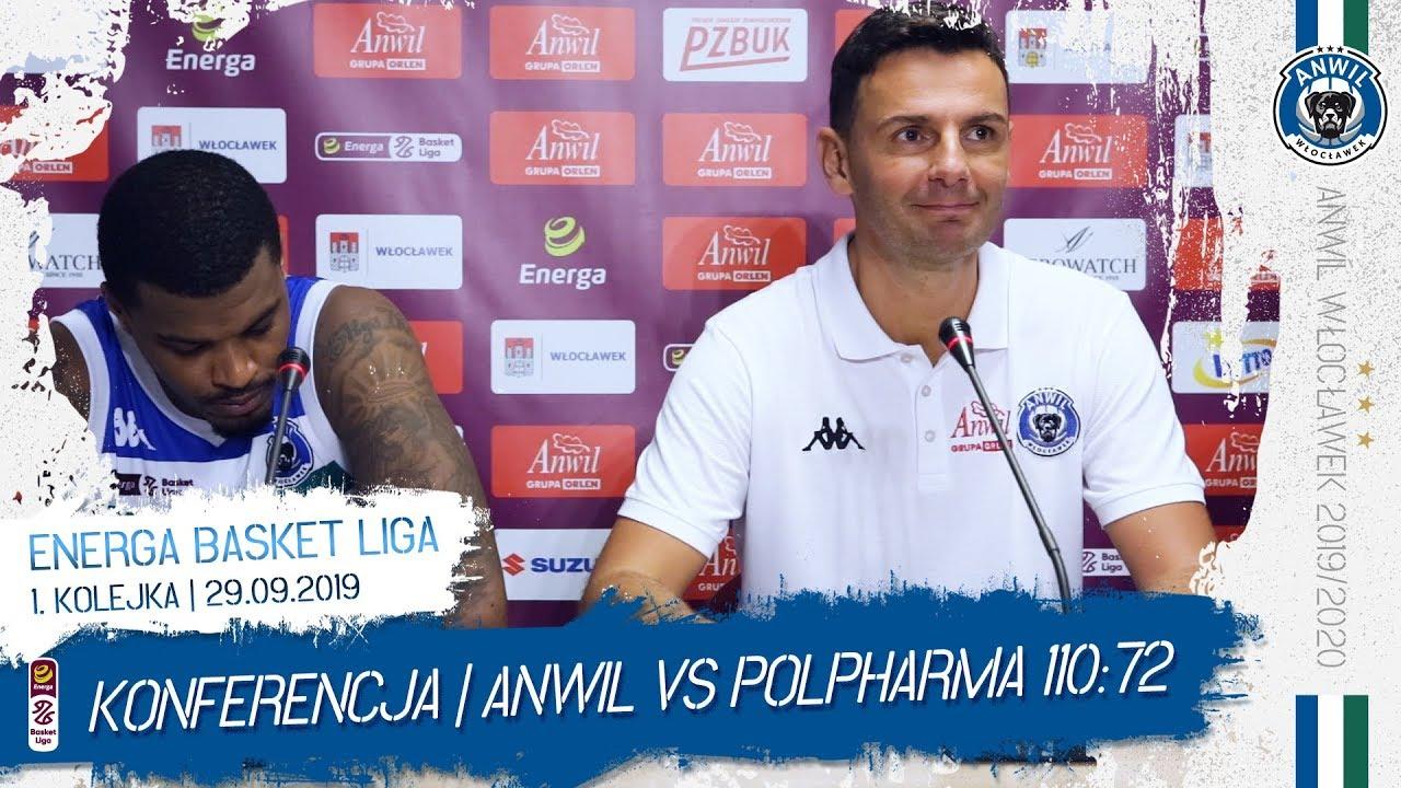 Anwil Włocławek - Polpharma Starogard Gdański 110:72 | Konferencja prasowa