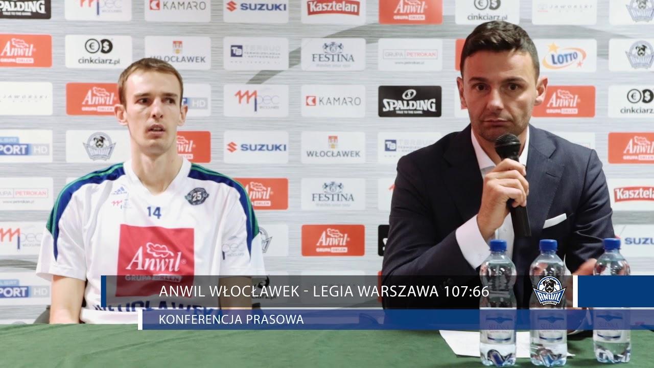 Anwil Włocławek - Legia Warszawa 107:66 | konferencja prasowa