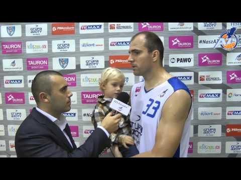 Wywiad po meczu - Szymon Szewczyk, AZS Koszalin - Trefl Sopot 88:60, 18.10.2014