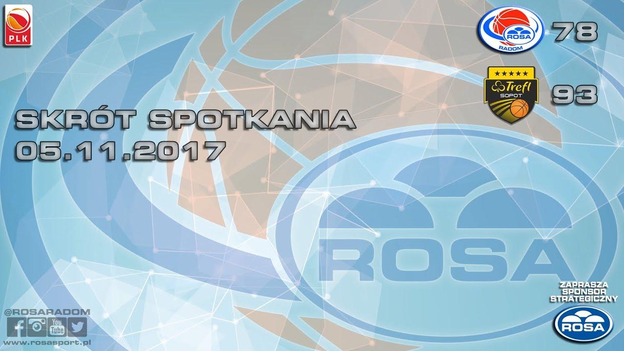 Skrót meczu ROSA Radom - Trefl Sopot (05.11.2017) #plkpl