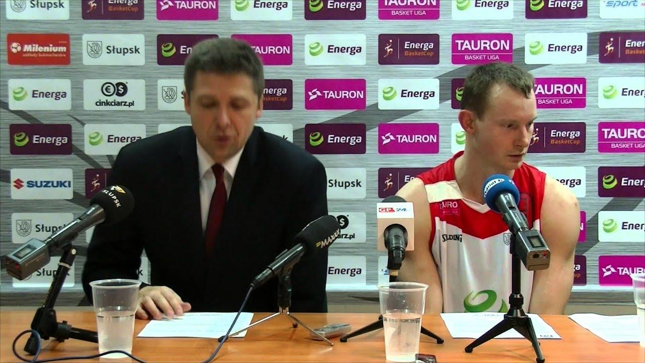 Konferencja ENERGA CZARNI Słupsk 77:71 Anwil Włocławek