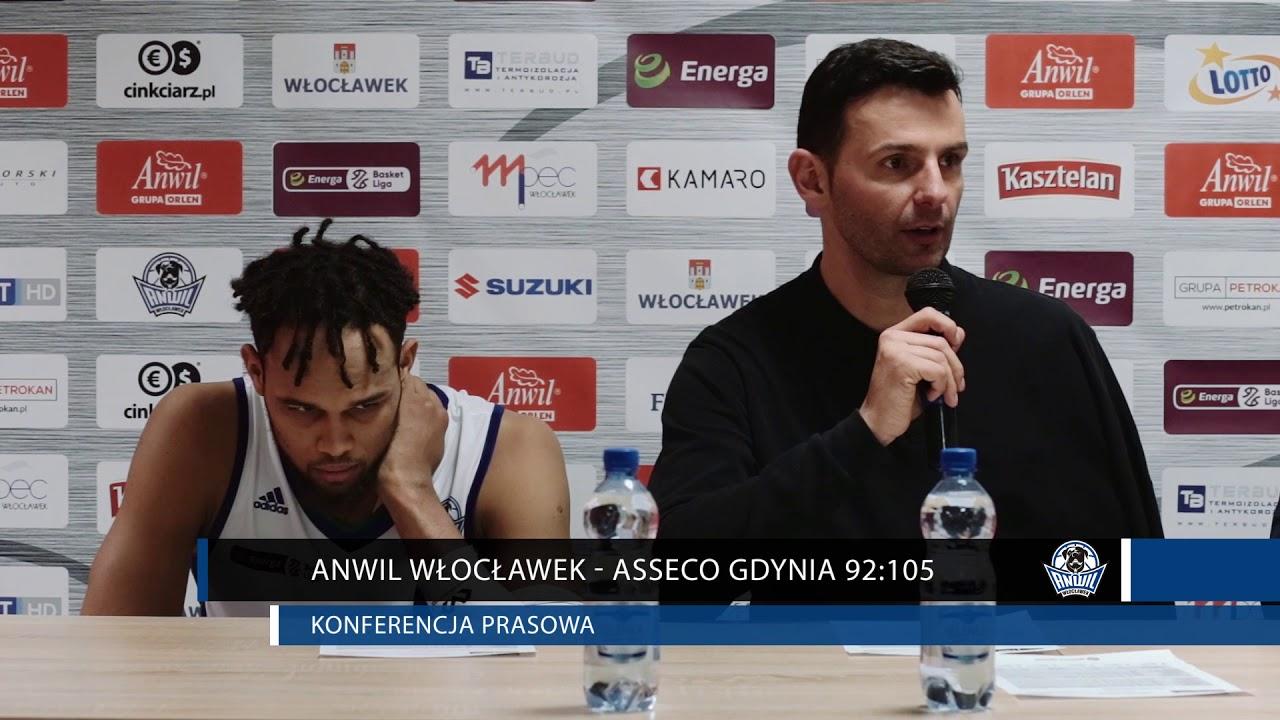 Anwil Włocławek - Asseco Gdynia 92:105 | Konferencja prasowa
