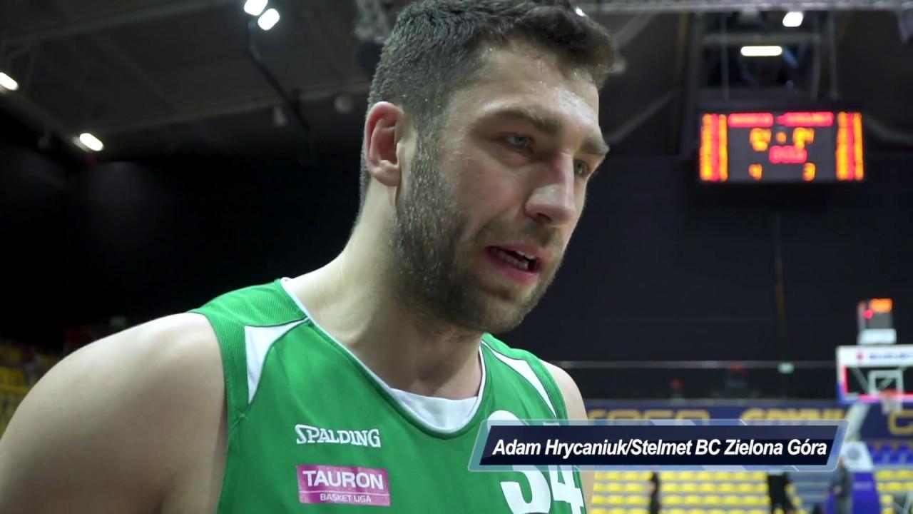 Asseco Gdynia vs. Stelmet BC Zielona Góra  - wywiad - Adam Hrycaniuk - 26.03.2017