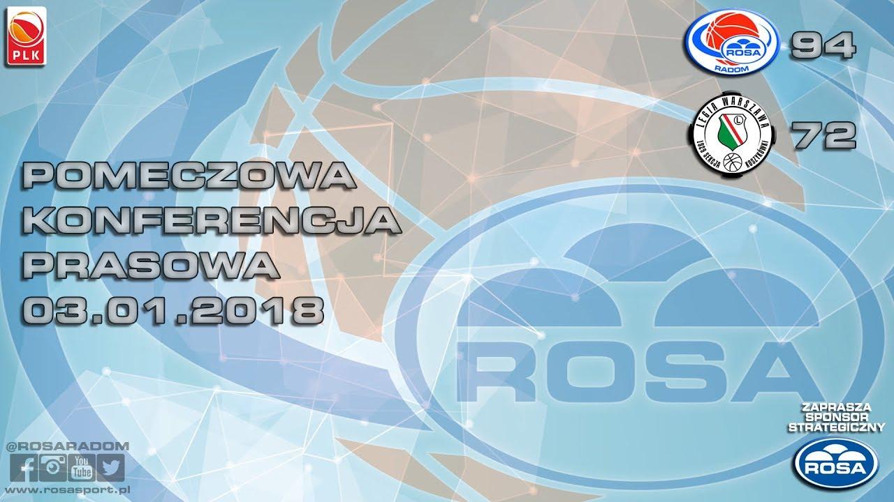 Konferencja prasowa po meczu ROSA Radom - Legia Warszawa #plkpl